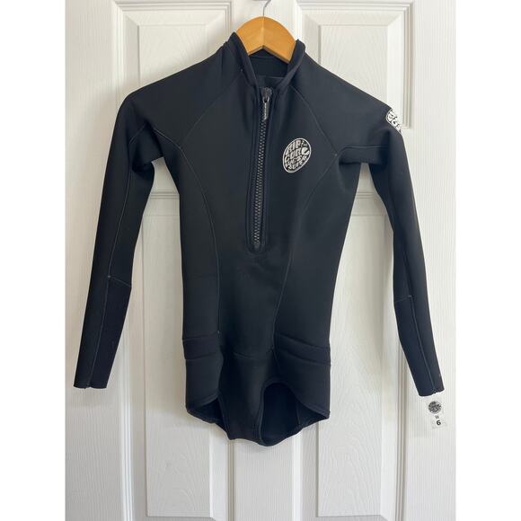 Rip Curl• G-Bomb Long Sleeve Bikini Cut Springsuit Black - Picture 3 of 16